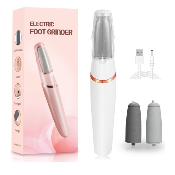 Cordless Rechargeable Foot Callus Remover Grinder With Light